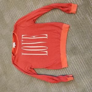 Wildfox Red Love Sweatshirt
